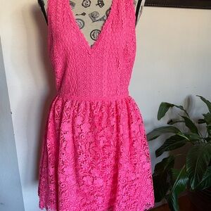 Alice + Olivia - Iris Floral Lace Sleeveless Dress